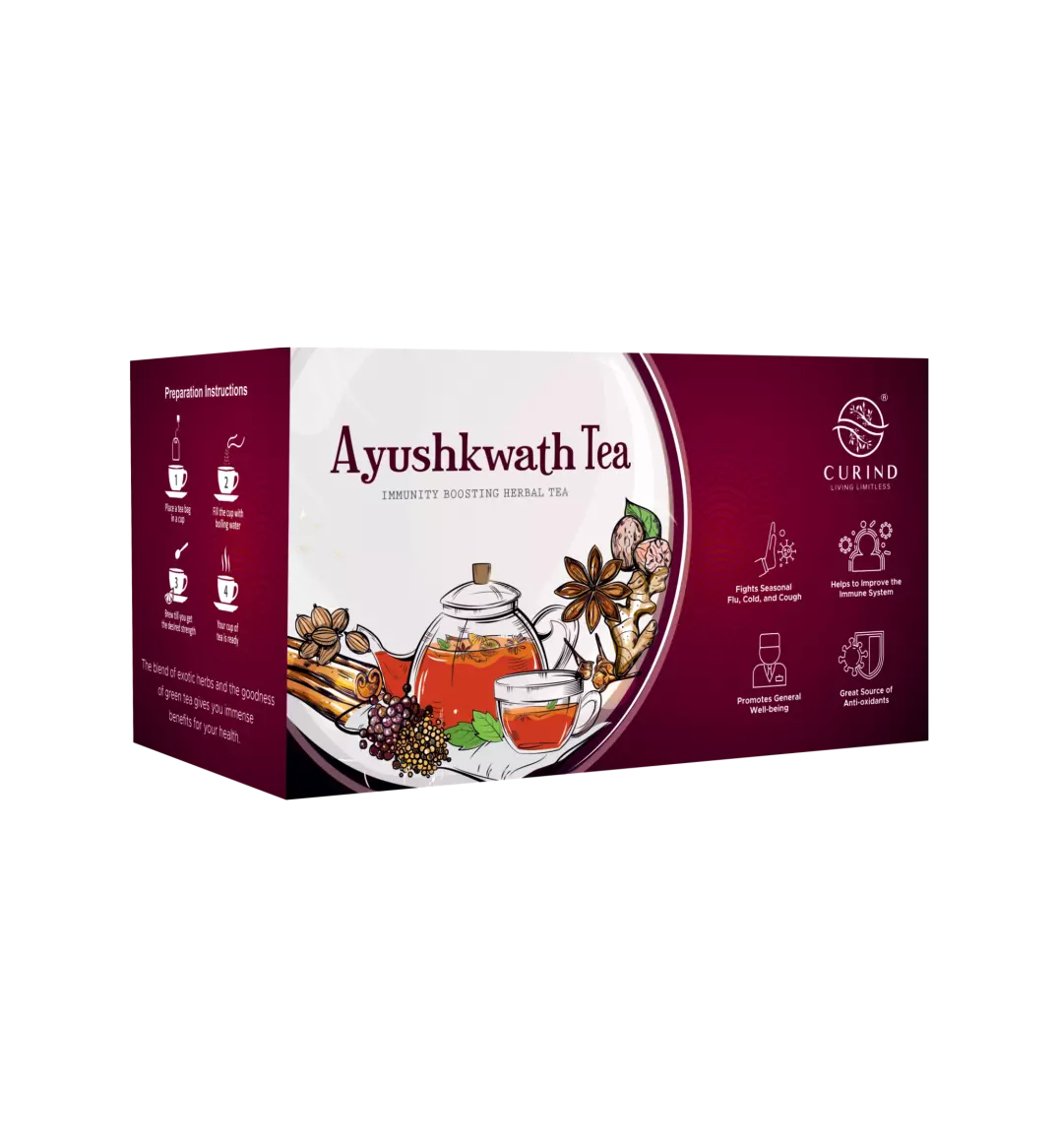 CURIND Ayush Kwath Tea- Packed with natural herbs to increase immunity