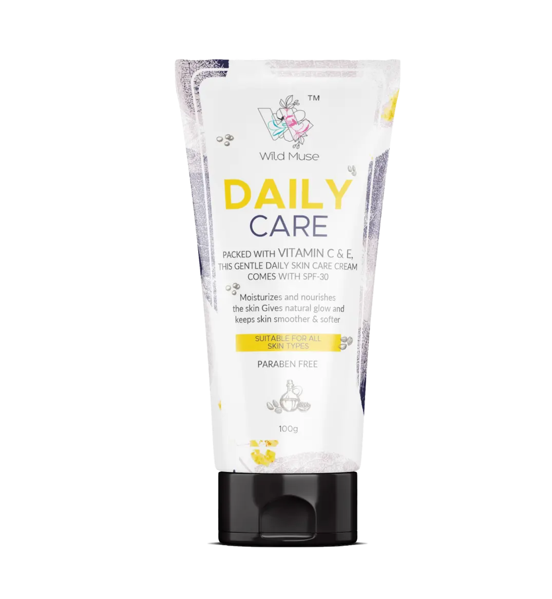 Wild Muse Daily Care Cream with SPF 30- glow skin naturally