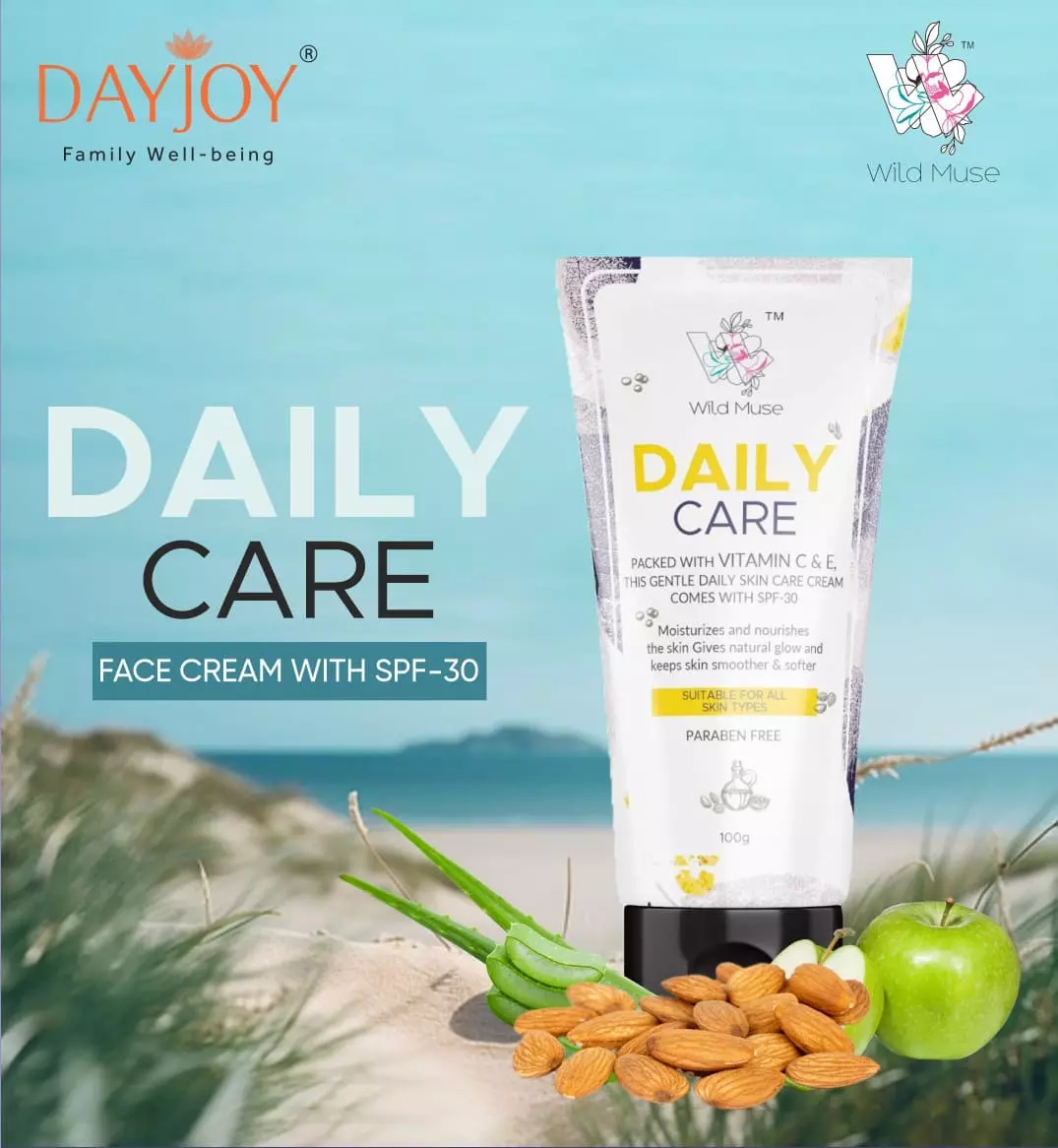 Wild Muse Daily Care Cream with SPF 30- glow skin naturally