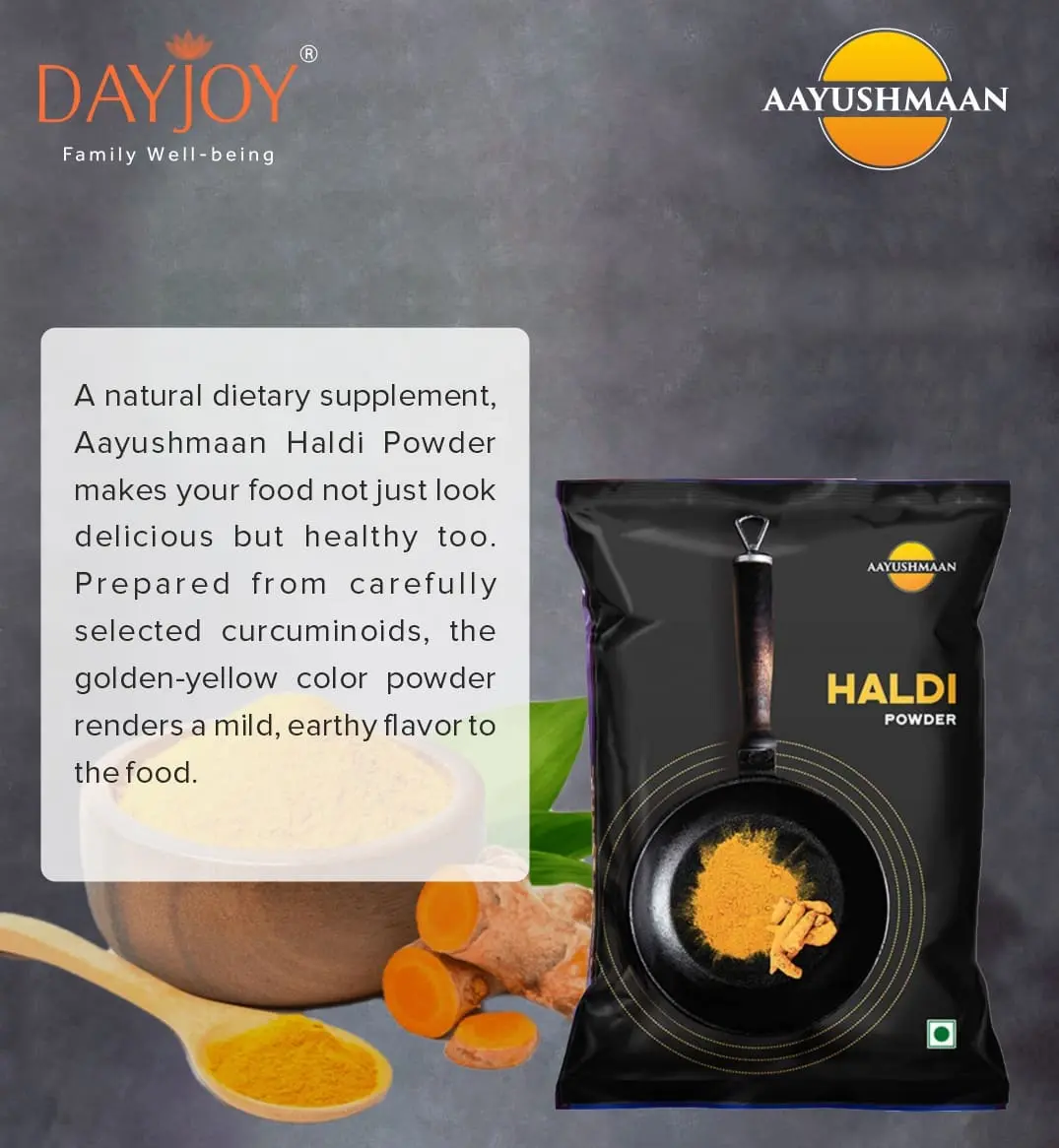 Aayushmaan Haldi Powder- Natural turmeric powder