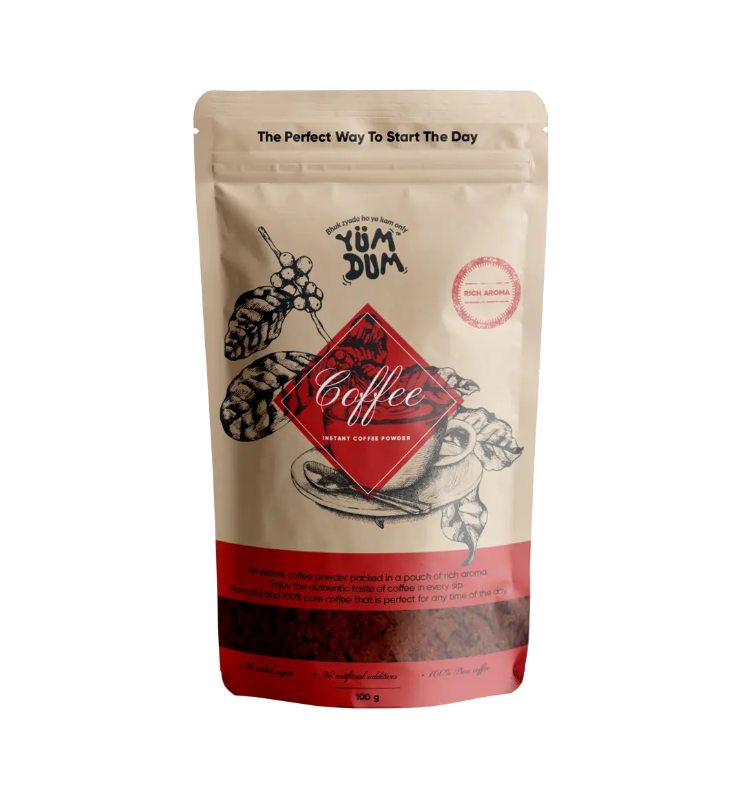Yumdum Instant Coffee Powder- best coffee powder and 100% organic.