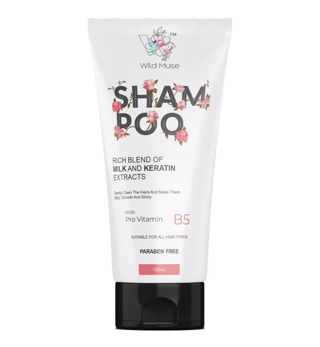 Wild Muse Milk & Keratin Extracts Shampoo- paraben free shampoo