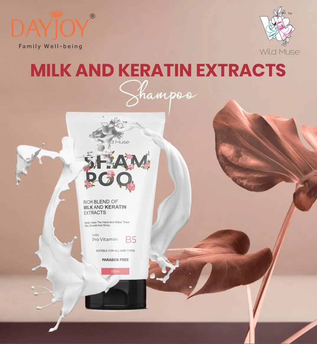 Wild Muse Milk & Keratin Extracts Shampoo- paraben free shampoo