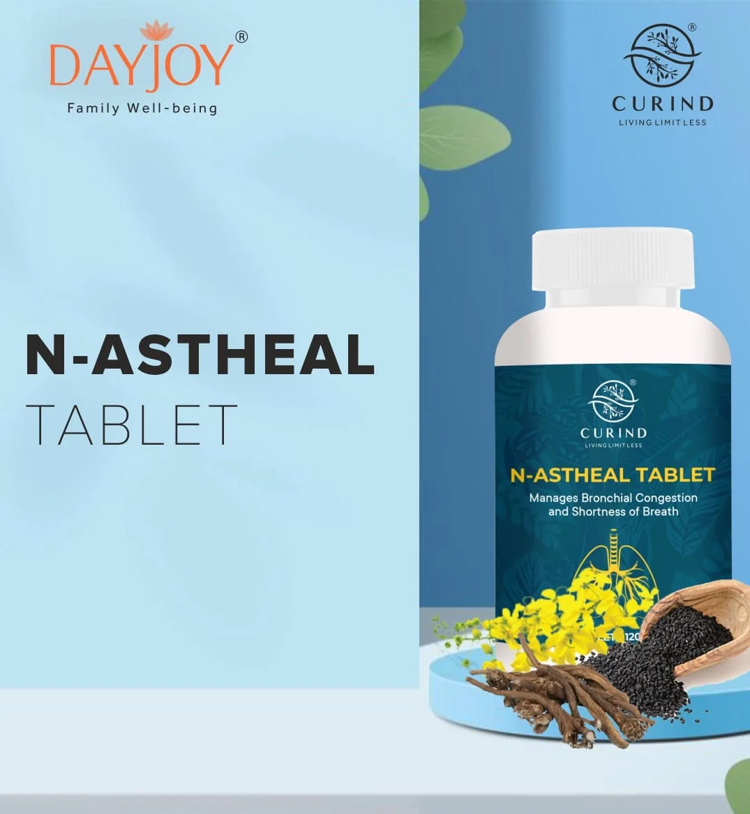 N-astheal (60 Tablets)- improves breathing, bronchial congestion and overall respiratory systems.
