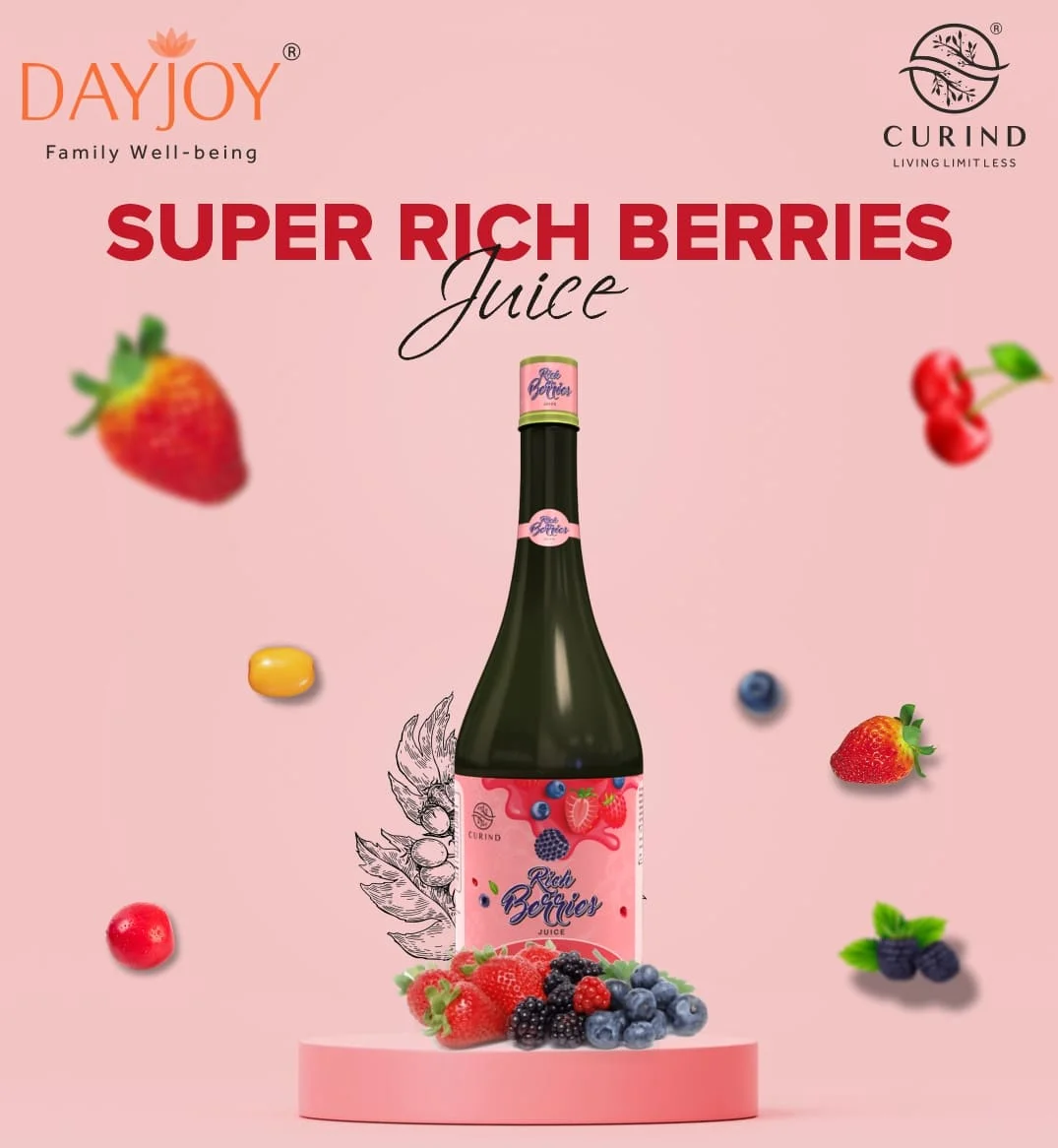 Rich Berries have multiple nutritional benefits such as improved immunity, blood sugar control, and fighting obesity.